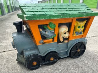 Old train toy box