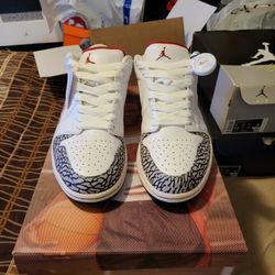 Jordan 1 Phat Low White Cement Size 11 Super Clean Asking $400 Open To Trades 
