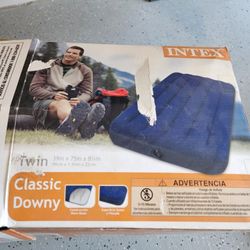 Intex Twin Size Air Mattress - Used Once