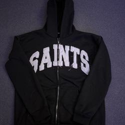Saints zip up hoodie 