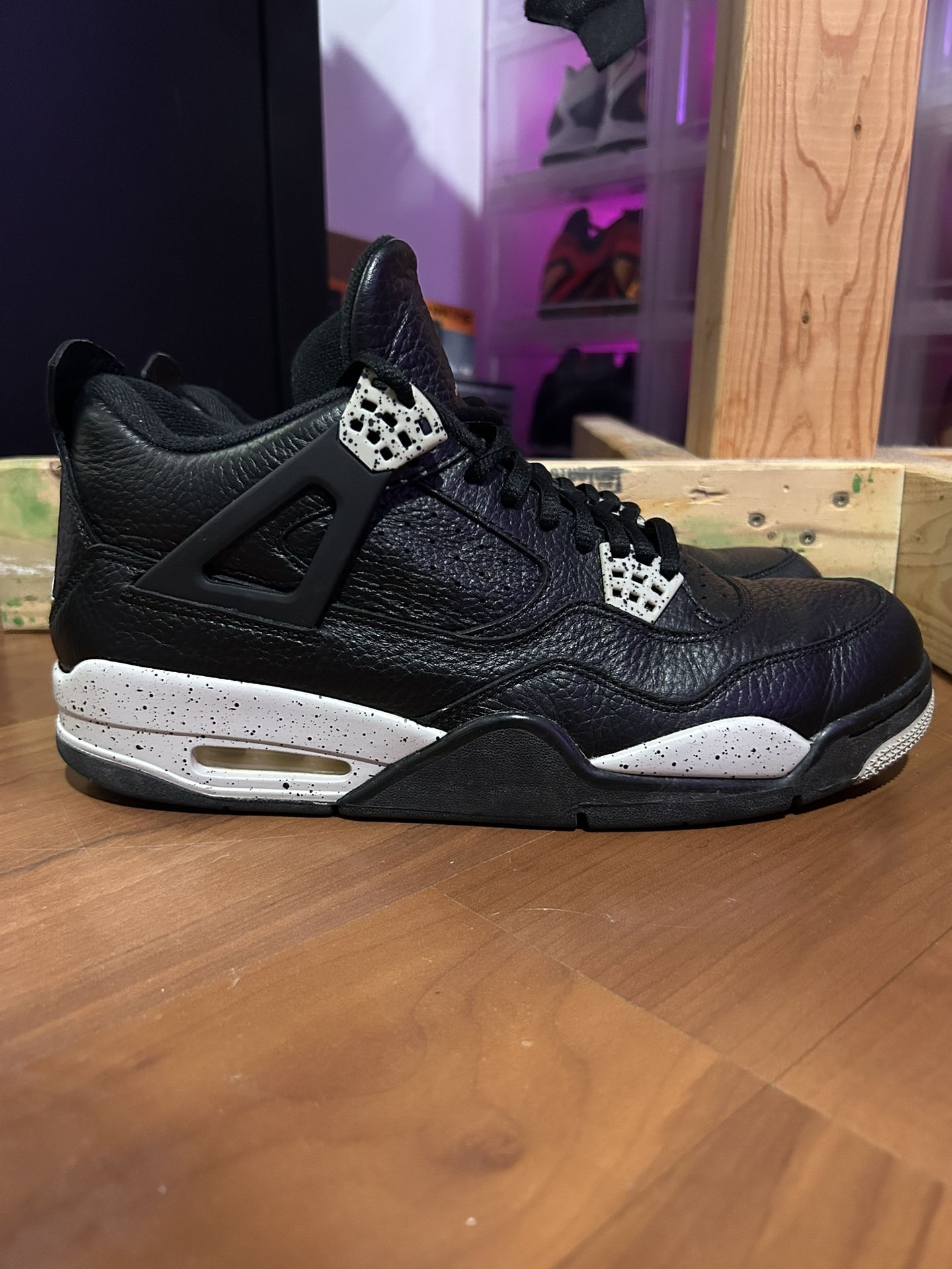 Nike Air Jordan 4 Retro LS ‘Oreo’ Size 10.5
