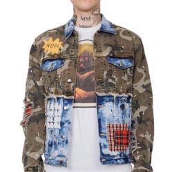 Men’s Camo Denim Jacket Just A Few Sizes Now Left Store Pick Up 