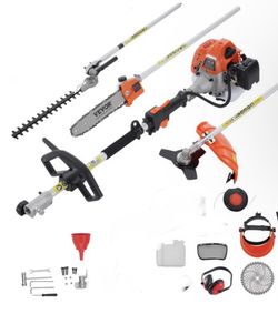 Three And One Weedwhacker Hedger And Chainsaw