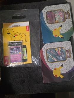 Pokemon TCG 30th Celebration Mewtwo Promo Card Bundle and tins