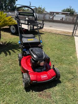 22-inch Toro lawn mower with rear-wheel drive