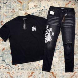 Amiri Jeans size 32 Shirt size M/L/XL Combo