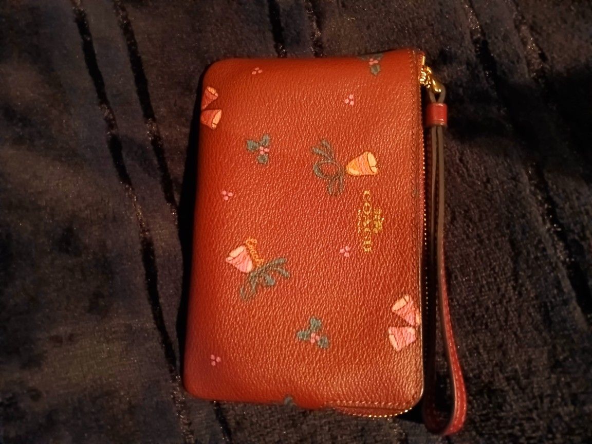 Authentic Coach Wristlet Wallet