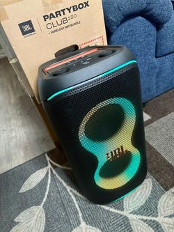 JBL ~ Partybox 120 Portable Bluetooth Party Speaker Powerful Bass, JBL Pro Sound, LED Lights (NO MIC)
