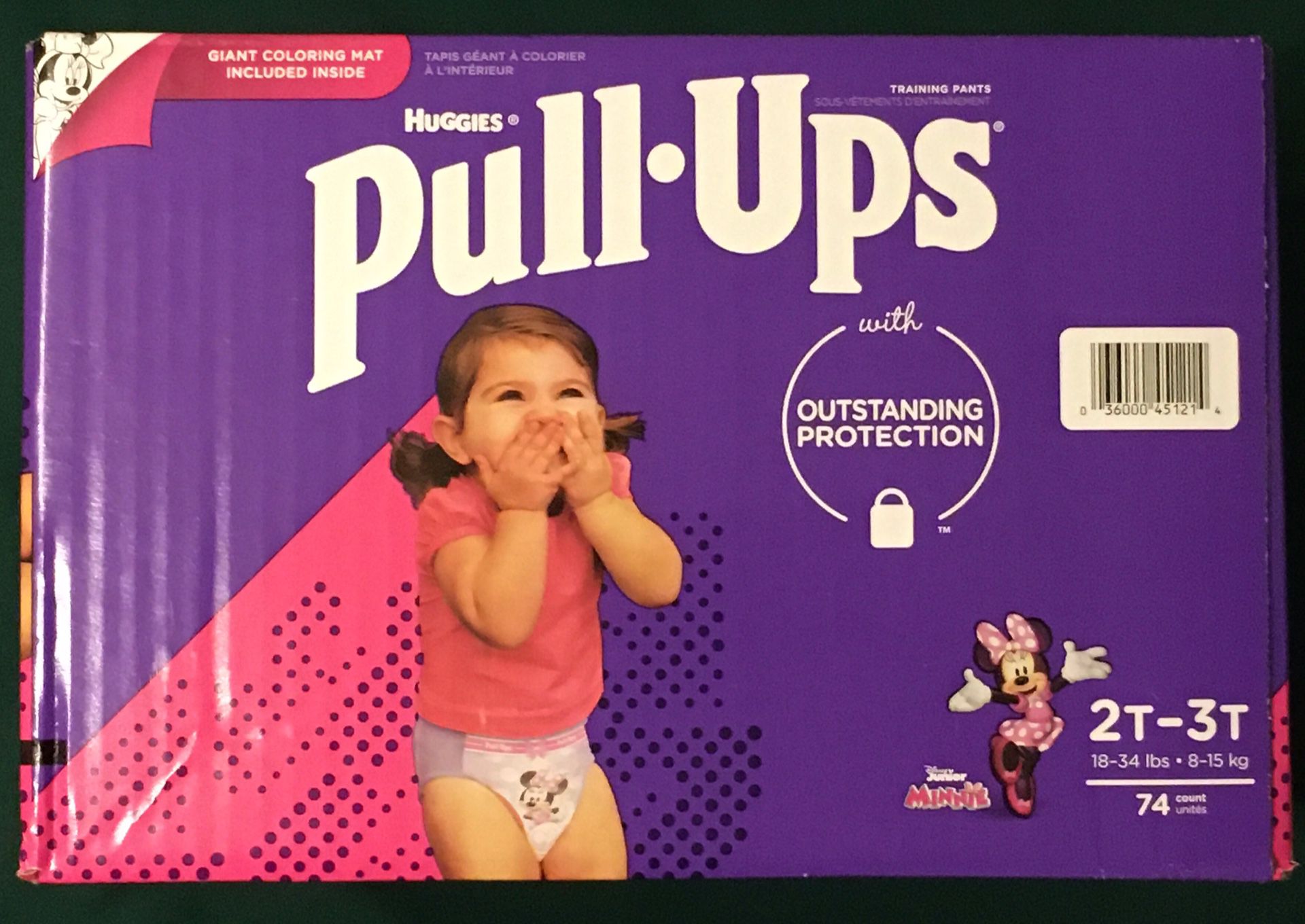 Huggies Girls Pull-Ups Training Pants 2T-3T (74 ct)