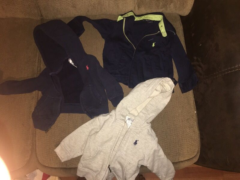 3 polo sweaters & 3 polo onesies