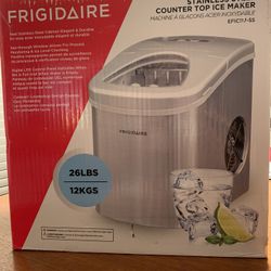 Frigidaire Stainlesse steel counter top ice maker used once