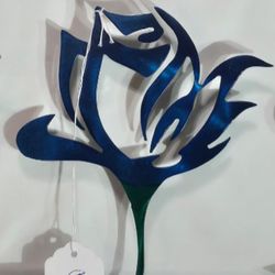 Custom Blue Rose Metalwork 