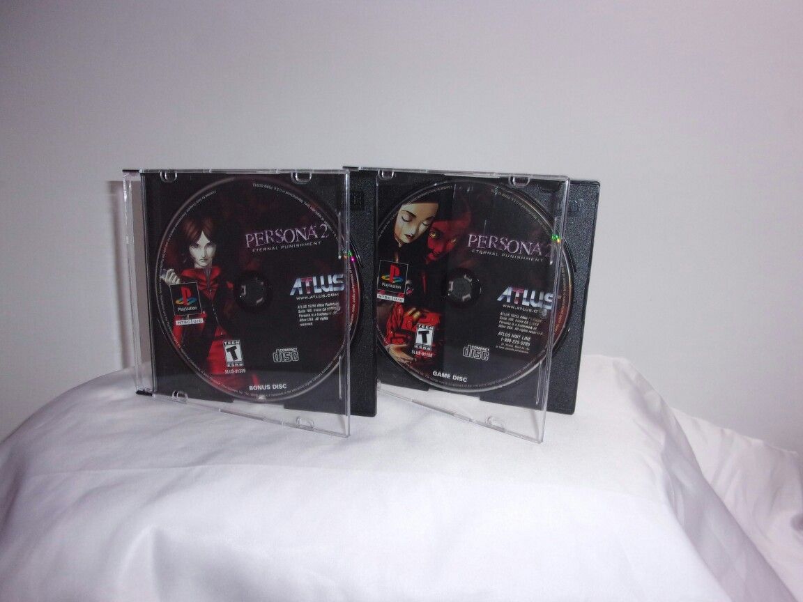 Persona 2 Eternal Punishment PS1 Rare with Bonus Disc