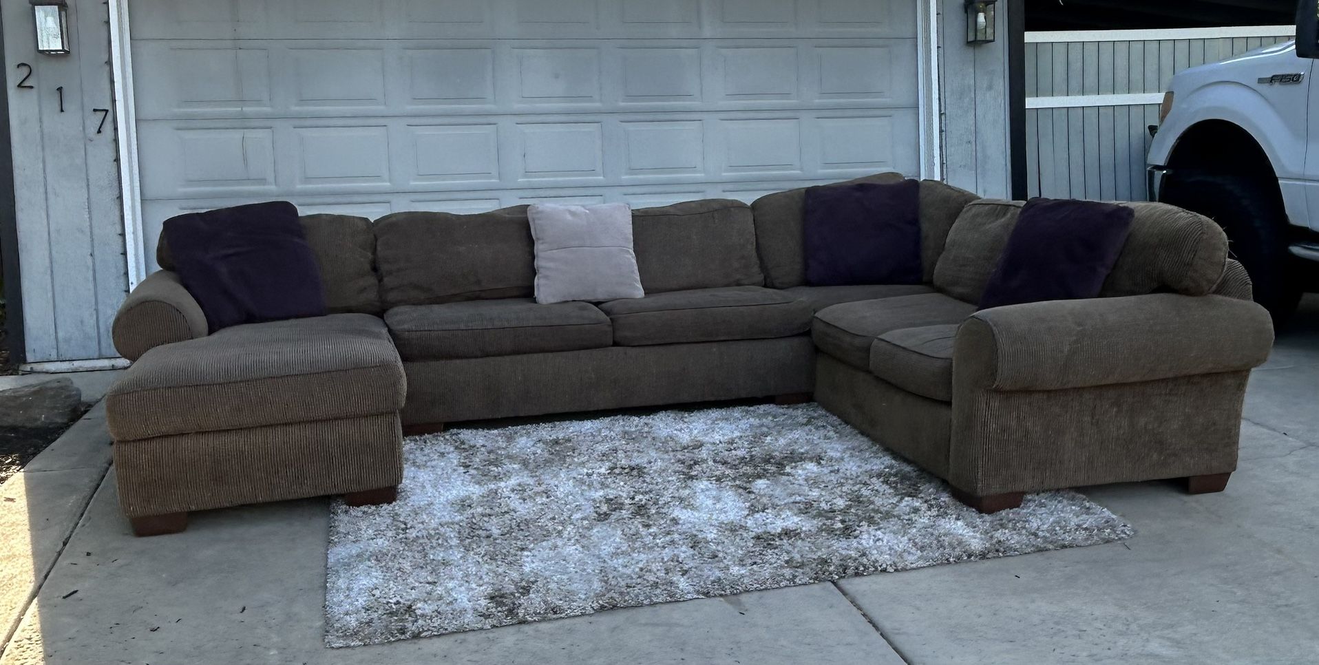 Large Sectional With Pullout Bed
