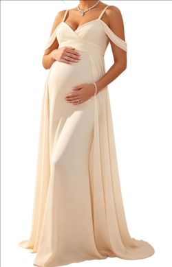 Maternity photo or baby shower dress SZ MEDIUM + STRETCHY
