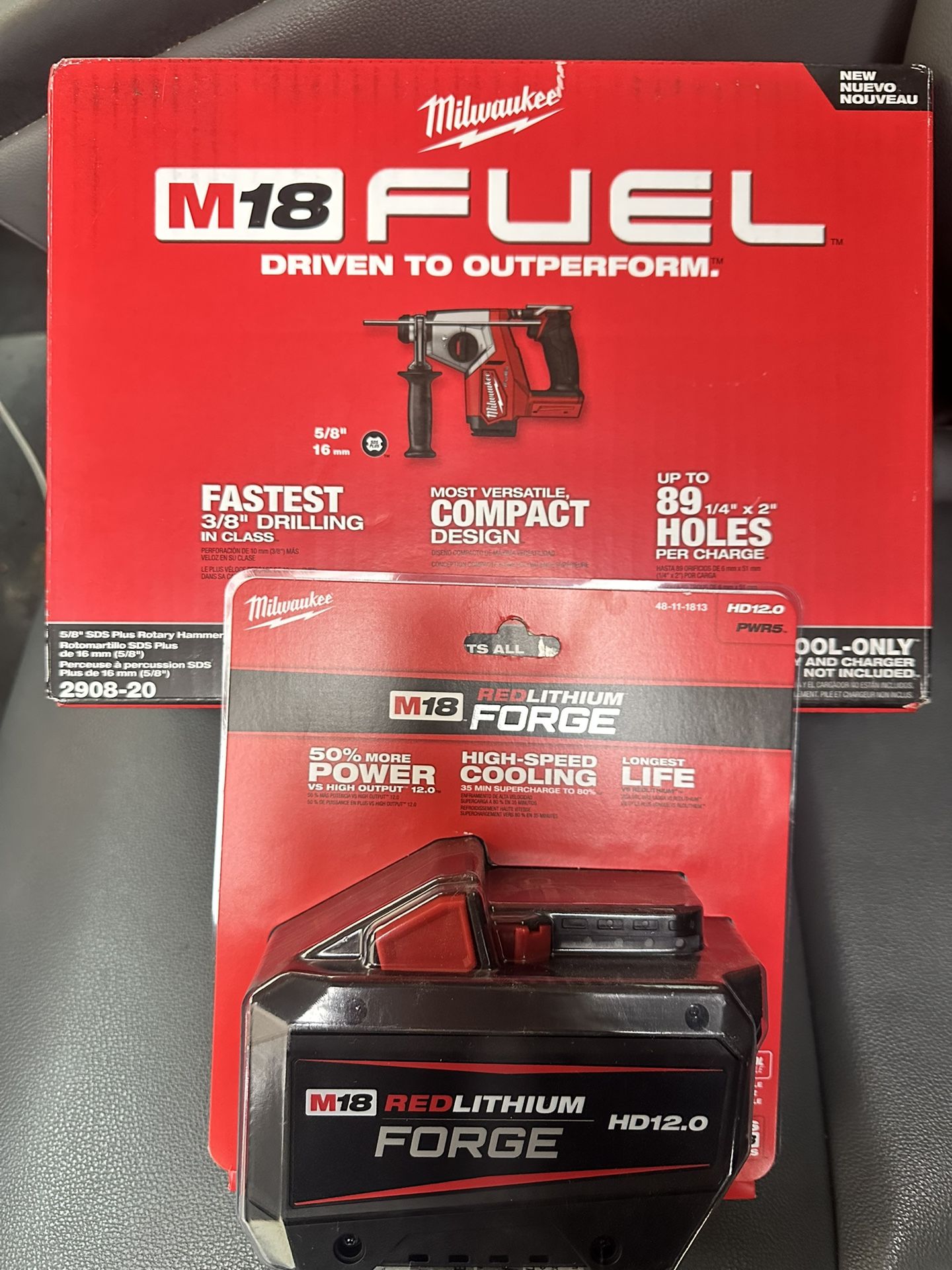 Milwaukee Rotary Hammer & HD12 Battery