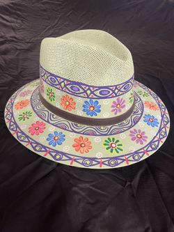 Hand Painted Cowgirl Hat