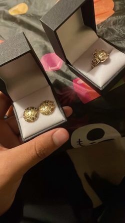Nugget ring earrings