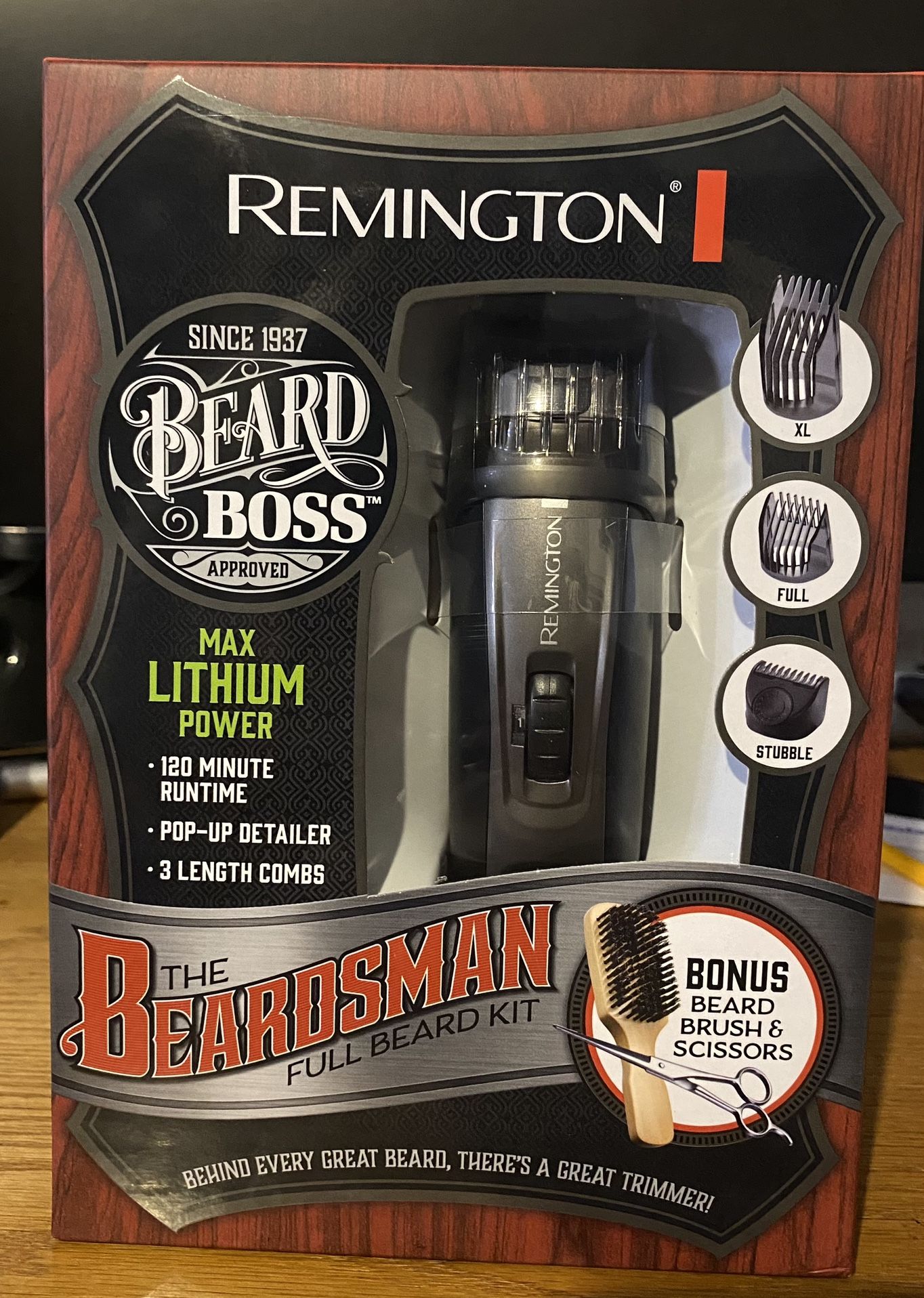 Remington MB4045B"The Beard Boss" Beardsman Grooming Kit Max Lithium Power -NEW
