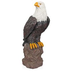 27" Tall Bald Eagle Standing On Rock. New!