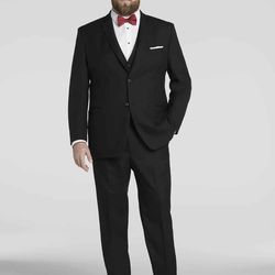 The district Black suit black pants 48