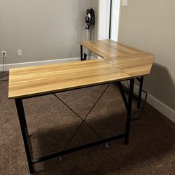 Wooden Corner Desk