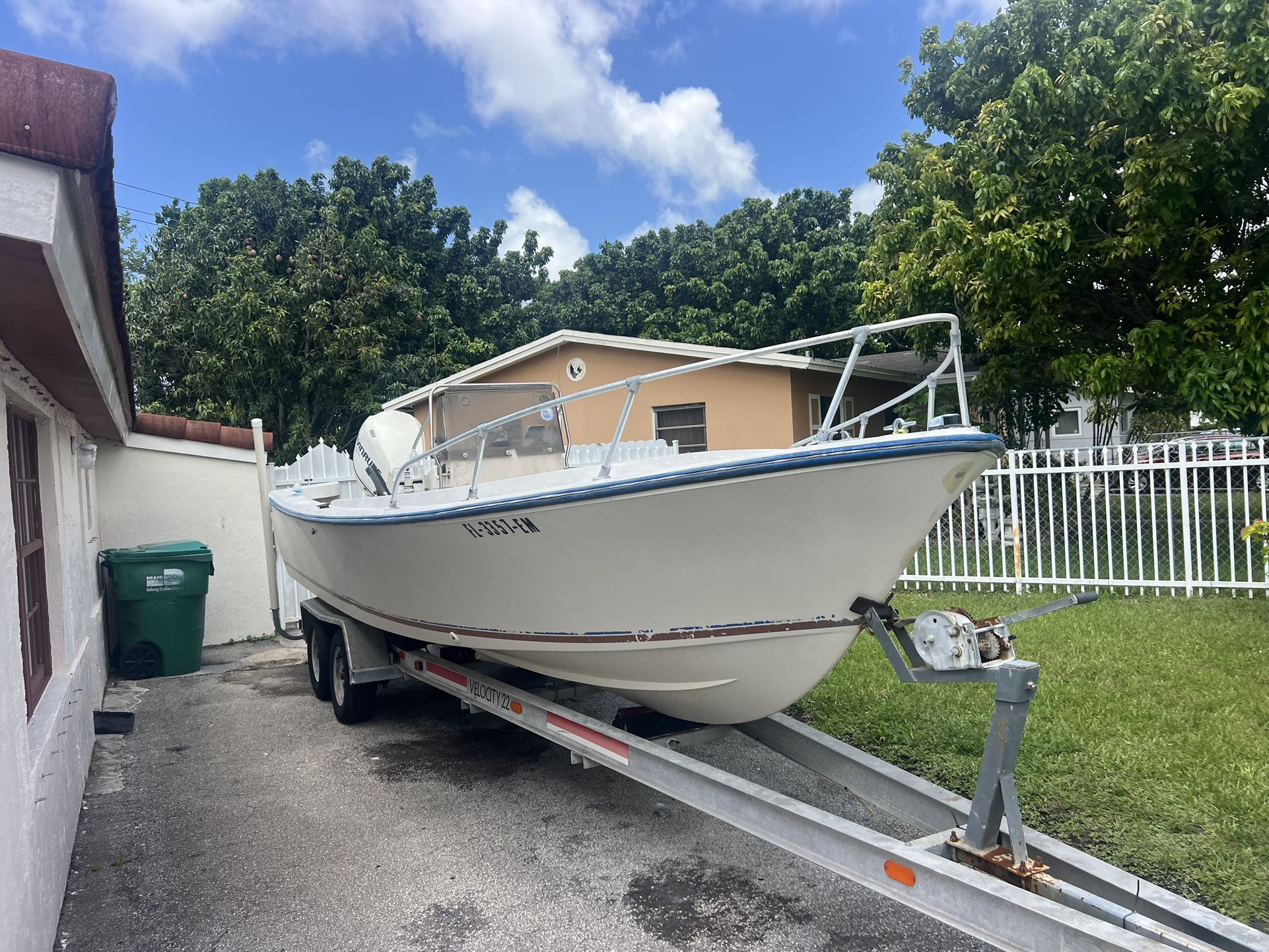 Aqua Sport 22-foot fishing boat
