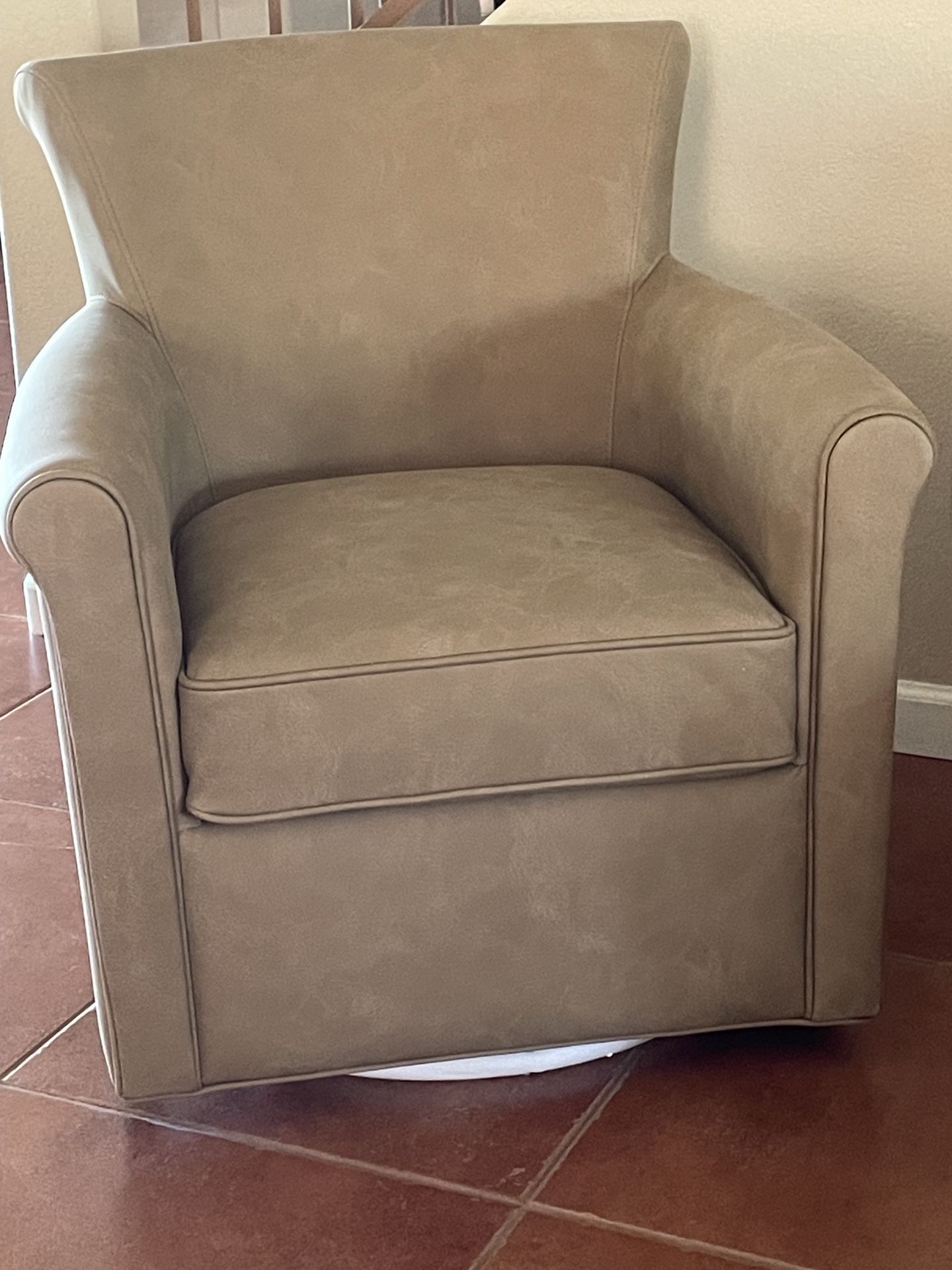 Faux Suede Accent Chair