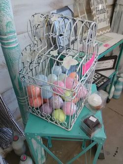 Shabby chic bird cage
