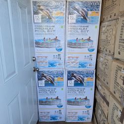 Intex Pool 12 Ft X 30 In Metal Frame