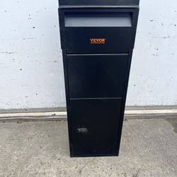 Package Delivery Box Storage Parcel Locking Standard Mailbox Black