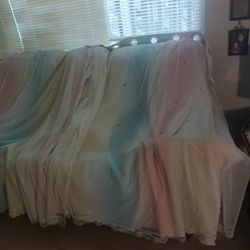 Girl Rainbow Star Curtains