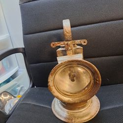 RARE VINTAGE NATIONAL CARBIDE LANTERN LAMP 1927 RAILROAD BLUE REAR LIGHT
