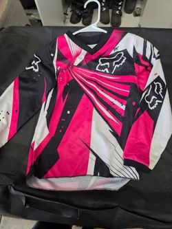 Kids Fox Racing Motocross Jersey Pink Black White