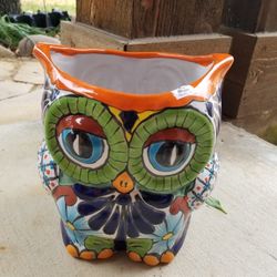 Talavera Small Owl 🦉 Clay Pots, Planters. Plants. Pottery. $30 each.