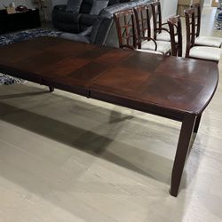 Wooden Dining Table With Chairs