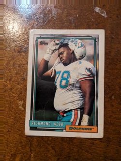 Dolphin trading cards Richmond Webb 1992