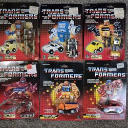 Vintage Hasbro Gen 1 TransFormers Throttlebot Minicar Lot