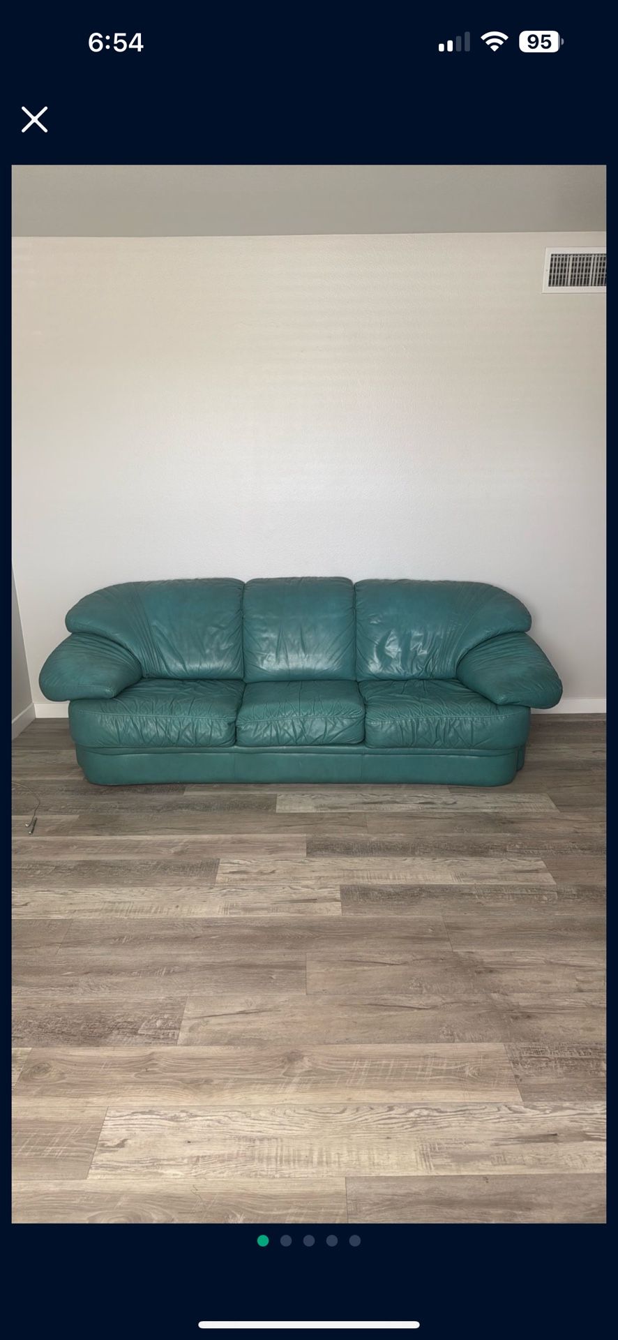 Italian Leather Couch From Natuzzi