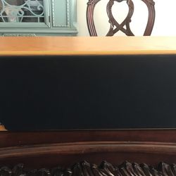 Center channel speaker Crafted In England. Very High Quality. Lightly Used, Like New.