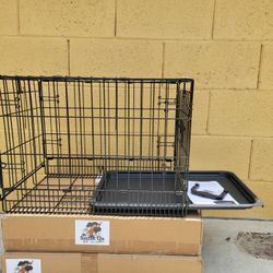 22" Foldable Dog Crate, Cat Crate, Easy Travel