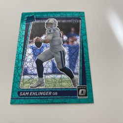 Sam Ehlinger RC OPTIC prizm Green Velocity  