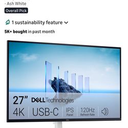 Dell  27 Inch 4K Computer Monitor