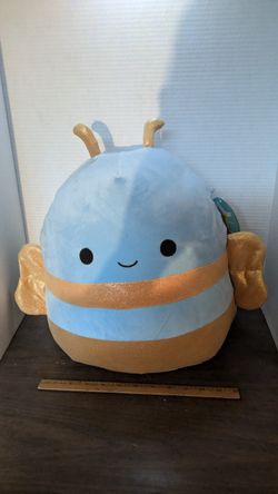 Squishmallows Adopt Me! Queen Bee Kelly toy 14" Gold Glitter  Plush Stuffed Toy.