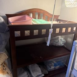 Changing table and baby bed