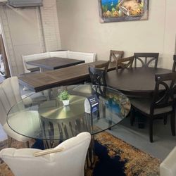 Round Dining Table Set