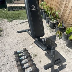 Work Out bench With weights
