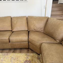 Leather sectional Couch