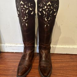 Ariat Hacienda Leather Boots Cowgirl 