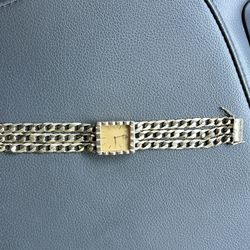 Cuban Link Custom Gold Watch 